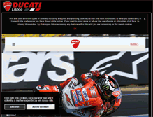 Tablet Screenshot of ducatilisboa.com